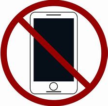 Image result for No Cell Phone Clip Art Black and White