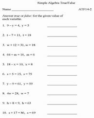 Image result for Algebra 2 Worksheets with Answers