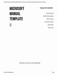 Image result for It Manual Sample