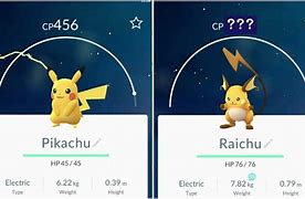 Image result for pokemon go pikachu evolve