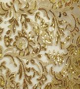 Image result for Gold Sequin Lace Fabric