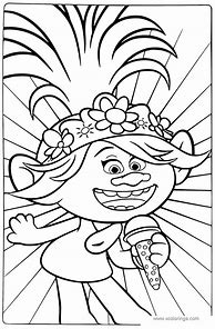 Image result for Poppy Trolls Colouring In