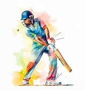 Image result for Cricket Watercolor Painting