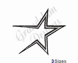 Image result for Open Star Embroidery Design