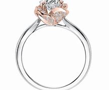 Image result for Rose and White Gold Diamond Engagement Ring