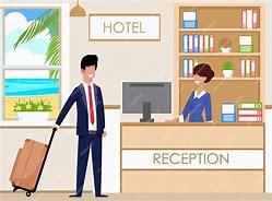 Image result for Hotel Front Desk Cartoon