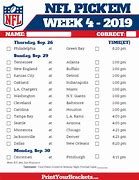 Image result for Print Your Brackets NFL Week 14