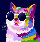 Image result for Fun Colorfull Cat
