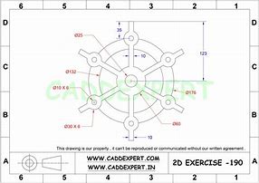 Image result for PDF for AutoCAD 2D Practice Drawings