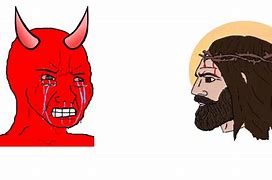 Image result for Jesus Demon Meme Template