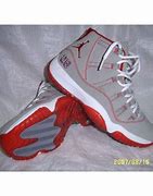 Image result for Jordan 11 Red and Grey