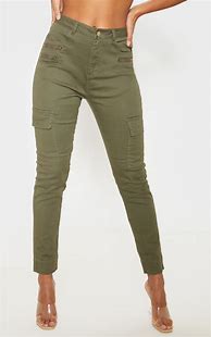 Image result for Women's Skinny Khaki Cargo Pants