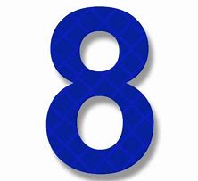 Image result for Number 8 with Many Colors of Blue