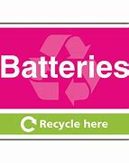 Image result for Recycle Batteries Sign