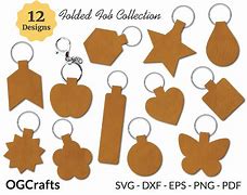 Image result for Leather Keychain Key FOB Template SVG