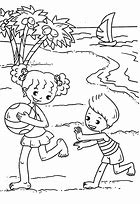 Image result for Beach Coloring Pages