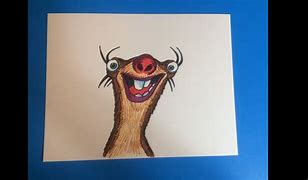 Image result for Sid the Sloth Drawing Easy