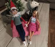 Image result for Elf On Shelf with Barbie