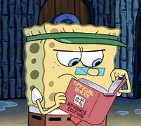 Image result for Bob Esponja Leyendo