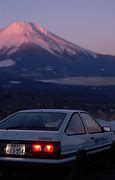 Image result for Initial D AE86 and Mount Fuji