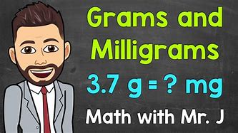 Image result for Grams and Milligrams