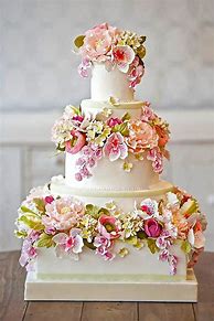 Image result for Fondant Flower Cake