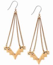 Image result for Geometric Gold Earrings