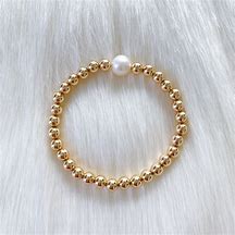 Image result for Gold and Pearl Bracelet