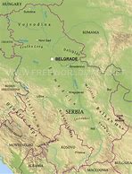 Image result for Physical Map of Serbia