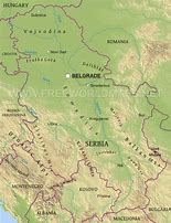 Image result for Serbia Physical Map
