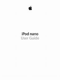 Image result for Apple iPod Nano User Guide