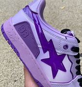 Image result for Purple BAPE Shoes