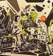 Image result for Cartoon Wallpaper Black Abstract