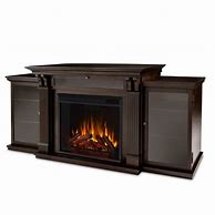 Image result for Walnut Electric Fireplace TV Stand