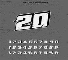 Image result for Racing Number Fonts Free