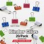 Image result for Colorful Mini Binder Clips