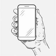 Image result for Black and White Hand Holding Cell Phone