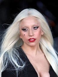 Image result for Lady Gaga White Hair Face