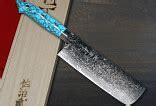 Image result for Damascus Blade Turquoise Handle Chef Knife