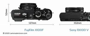 Image result for Fujifilm X100f vs Sony RX100 V