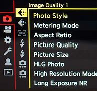 Image result for Panasonic VX400 Quality Menu
