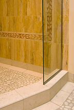 Image result for Epoxy Pebble Shower Floor