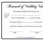 Image result for Certificate of Vow Renewal to Print