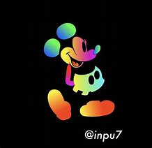 Image result for Neon Colored Mickey Mouse