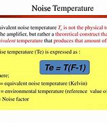 Image result for Noise Temperature