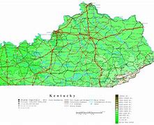 Image result for Topographic Map of Kentucky