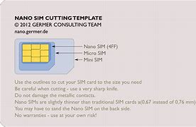 Image result for Nano Sim Card Cutting Template