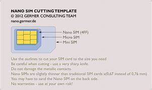 Image result for Micro Sim Template Print
