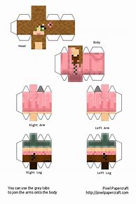 Image result for Minecraft Papercraft Girl