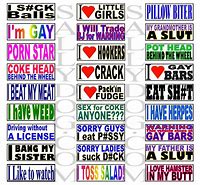 Image result for Funny Offensive Decals